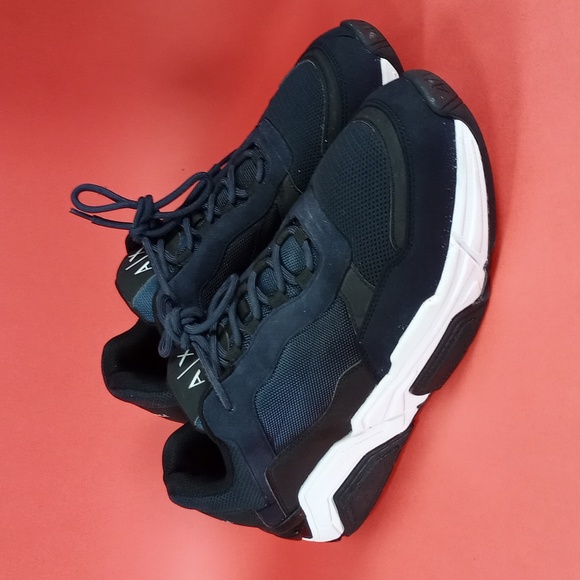 Armani Exchange AXUX02 Blue Athletic Shoes - Picture 8 of 15